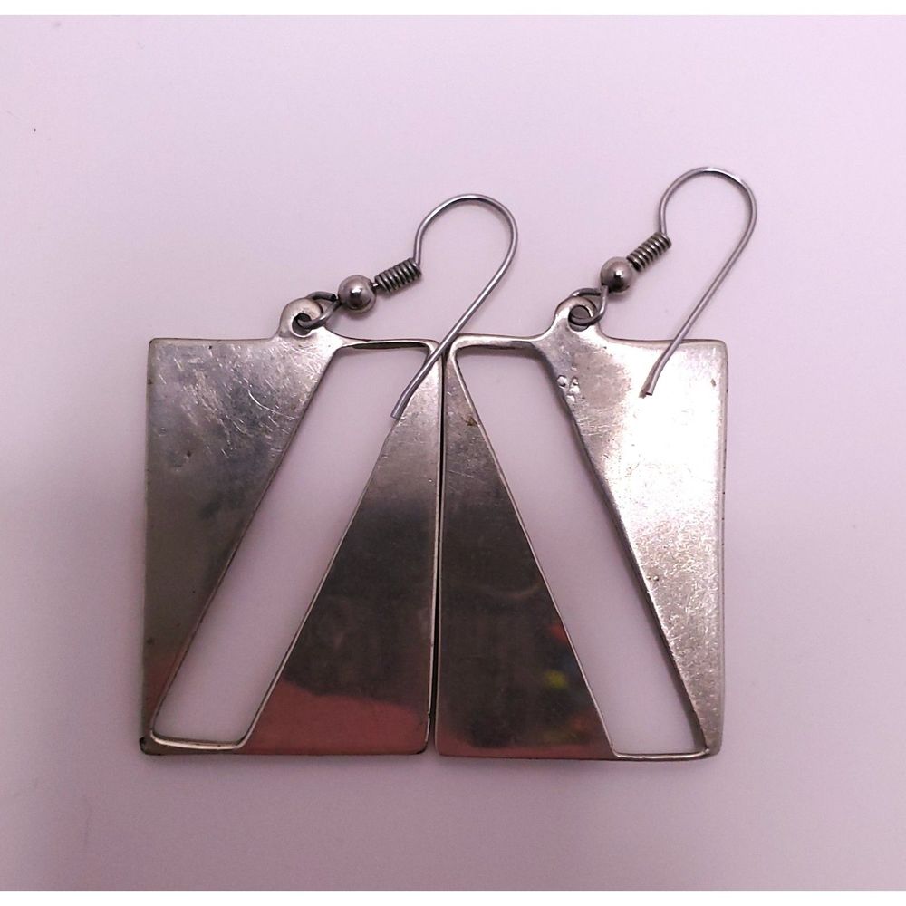 Silver Artisan Modern Square Statement Mother Of … - image 3